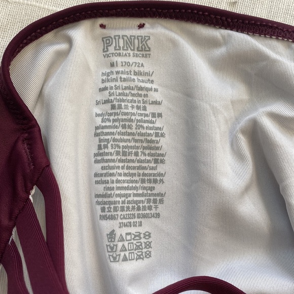 PINK Victoria Secret High Waisted Bikini Bottoms - Picture 4 of 4